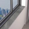 Dailify Modern Textured Window Sill Mat, Gray PVC Leather Pad, Waterproof, Customizable, Gray A, 160 x 30 cm (63 x 11 3/4 in) view 1