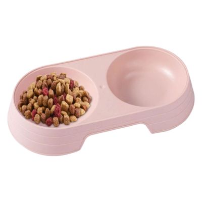 Elevated Macaron Double Dog Food Bowl