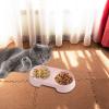 Elevated Macaron Double Dog Food Bowl view 2