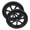 Homoyoyo Wheelchair Front Wheels, 7 Replacement Wheels, PVC and Metal, Universal Solid-Rubber Wheels view 1