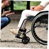 Homoyoyo Wheelchair Front Wheels, 7 Replacement Wheels, PVC and Metal, Universal Solid-Rubber Wheels view 3