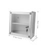 HAPINARY Lockable Aluminum Wall-Mounted Medication Organizer view 2