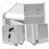 HAPINARY Lockable Aluminum Wall-Mounted Medication Organizer view 3