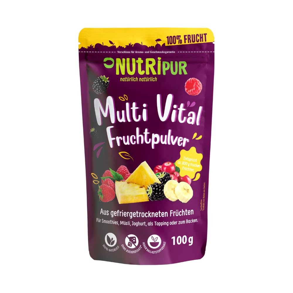 NutriPur Multi Vital Freeze-Dried Fruit Powder, 100 g