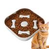 Non-Slip Stainless Steel Slow Feeder Dog Bowl view 1