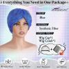 BARSDAR Short Blue Pixie Cut Wig, Joy Costume view 2