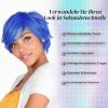 BARSDAR Short Blue Pixie Cut Wig, Joy Costume view 3
