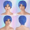 BARSDAR Short Blue Pixie Cut Wig, Joy Costume view 4