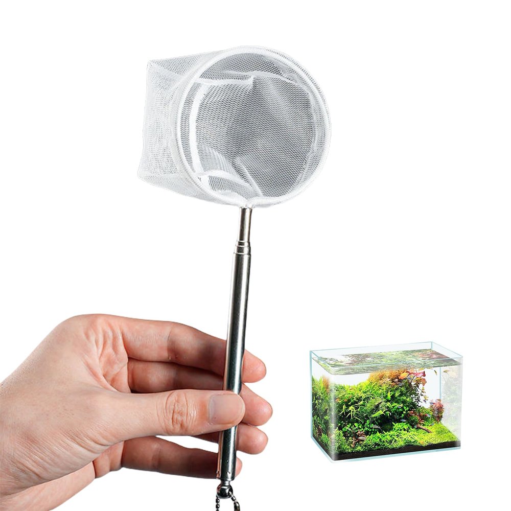 Telescopic Aquarium Fish Net with Non-Slip Handle
