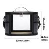 Portable Bird Carrier Travel Bag, Lightweight Ventilated Shoulder Carrier for Parakeets, Cockatiels, Lovebirds and Hamsters, Black view 2