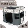 Cat Playpen, 28 x 22 x 18 Inches, Foldable Oxford Fabric view 4
