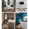 Height-Adjustable Rolling Stool with Backrest view 2