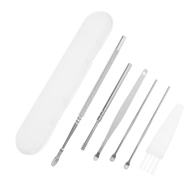 LRXIYODE 4-Piece Stainless Steel Earwax Removal Tool Set