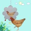 Chicken Toy with Swing and Star Pendant view 2