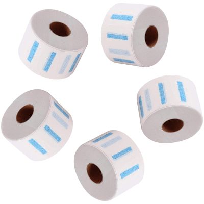 5 Rolls of Disposable Paper Neck Strips for Hair Salons