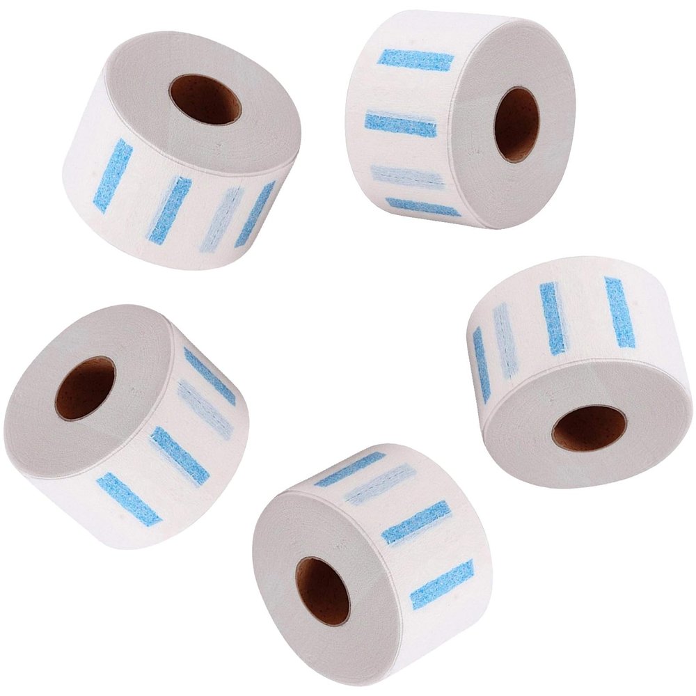 5 Rolls of Disposable Paper Neck Strips for Hair Salons