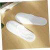 Disposable Spa Slippers, Closed-Toe Hotel Slippers, 12 Pairs, Coral Fleece view 2