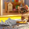Cat Treat Dispenser Toy with Feather, Snack Puzzle and Chew Aid view 4