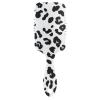 Minimalist Hair Brush for Women, Thin Massage Brush for Wet Hair, Ergonomic Handle, Black and White view 1