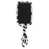 Minimalist Hair Brush for Women, Thin Massage Brush for Wet Hair, Ergonomic Handle, Black and White view 2
