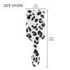 Minimalist Hair Brush for Women, Thin Massage Brush for Wet Hair, Ergonomic Handle, Black and White view 3