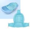 Blue Polyester Bath Seat with Button and Support Net view 3