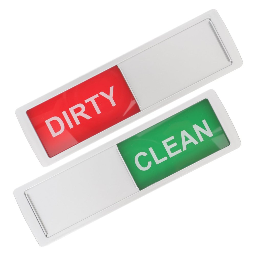 Gatuida 2-Piece Magnetic Dishwasher Sign with Clean and Dirty Labels
