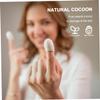 Natural Silkworm Facial Cleansing Balls, White view 4