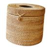 Gatuida Brown Handwoven Rattan Tissue Box view 1