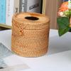 Gatuida Brown Handwoven Rattan Tissue Box view 4
