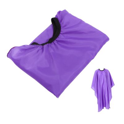MAJORMENCH Polyester Taffeta Haircut Cape, Purple