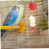 BESTonZON Stainless Steel Parrot Treat Fruit Holder, Red view 4