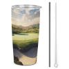 BVKWNTSA Printed Stainless Steel Golf-Course Tumbler with Lid and Straw view 1