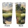 BVKWNTSA Printed Stainless Steel Golf-Course Tumbler with Lid and Straw view 4