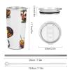 BVKWNTSA Stainless Steel Cartoon Insect Travel Cup with Lid and Straw view 2