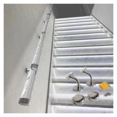 Transparent Acrylic Stair Handrail, 4.5 m, Non-Slip