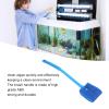 lvifloae Aquarium Cleaning Brush with Long Handle, Double-Sided Sponge, 5 Replacement Heads, Blue view 3