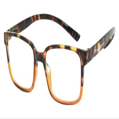 MNR2 Full-Rim Reading Glasses, Havana Orange, +3.50 D