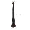 OUNONA 2-Piece Double-Sided Makeup Brushes, Kabuki Foundation Brush for Liquid Makeup and Blush Brush for Blending, Black view 2