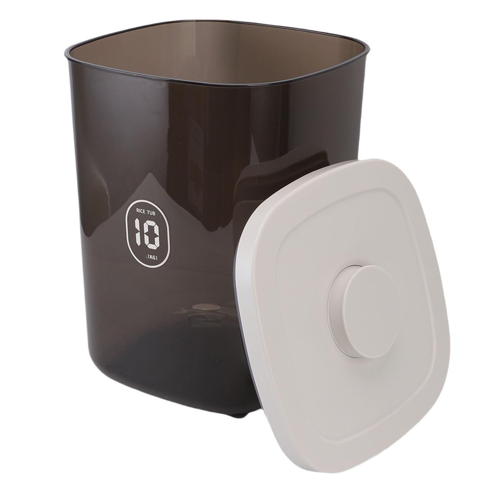 Fockety Airtight Pet Food Storage Container, 10-L Vacuum-Sealed Cat and Dog Food Container