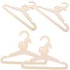 Ciieeo 5-Pack Wooden Hangers with Cartoon Animals for Baby Clothes, Beige view 1