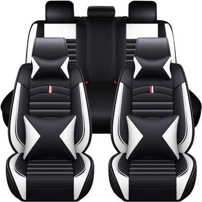 LyTTuu Car Seat Cover Set for Audi 8Y A3/S3/RS3 Sportback 2020–2025, White-B