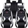 LyTTuu Car Seat Cover Set for Audi 8Y A3/S3/RS3 Sportback 2020–2025, White-B view 1