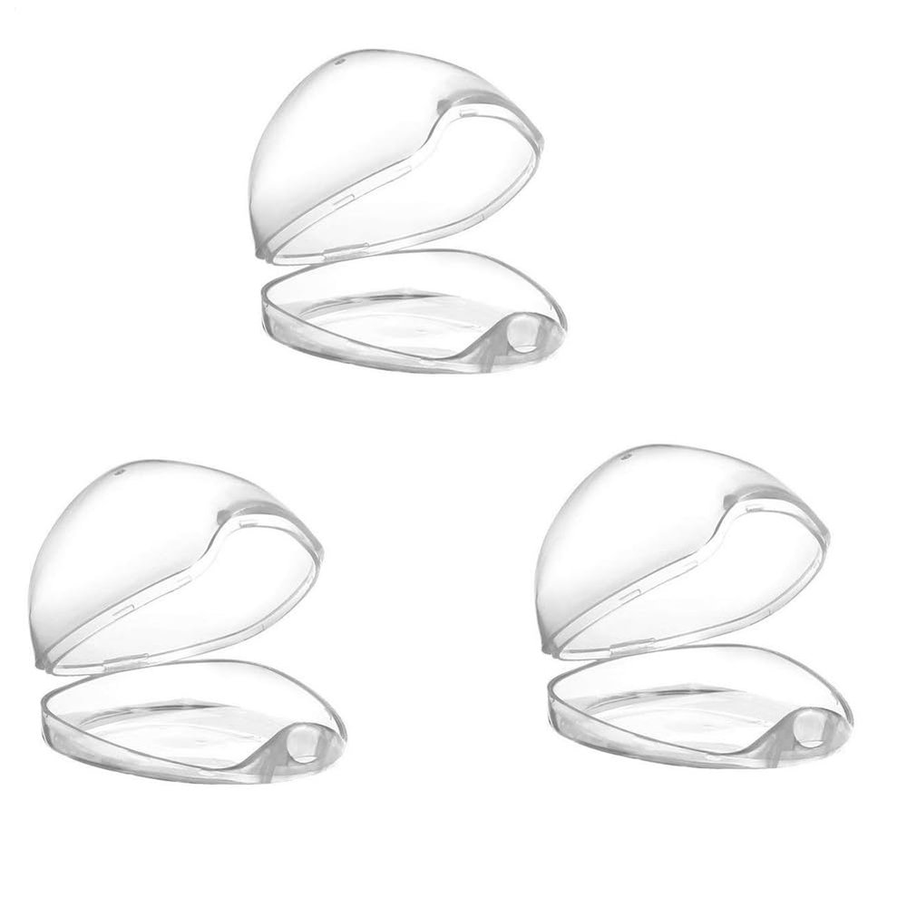 Pacifier Holder Boxes, 3-Pack, Lightweight and Transparent