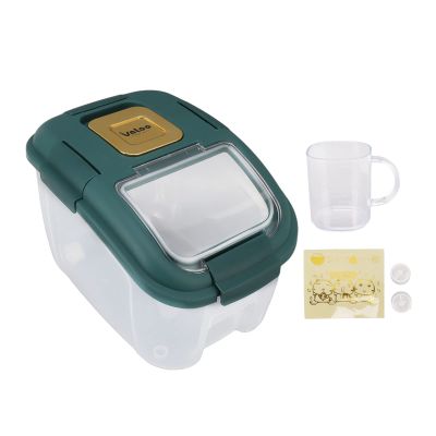 Pilipane Large-Capacity Airtight Rice Container, Food-Grade PP with Clear Lid, 5 kg/11 lb