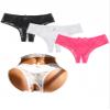 comeondear Sexy Open-Crotch Thongs for Women, 3-Pack, Multicolor, A, 3XL view 1