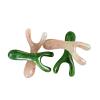 OZDTLP Resin Facial Lifting Gua Sha Tool, Y-Shaped Fork Massage Plate for Nose Trigger Points (Cicada Yellow) view 3