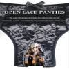 comeondear Sexy Open-Crotch Thongs for Women, 3-Pack Lace Panties, Multicolor, A,L view 2