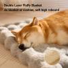 Buachois Plush Pet Bed Mat, Ultra-Soft Kennel Pad, Non-Slip Bottom, Size S view 4