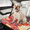 Reusable Dog Training Pads for Large Dogs, Extra-Large, Washable, Non-Slip, 61 x 91.4 cm + 91.4 x 106.7 cm, Chinese-Style Elegant Flowers, Red, 2-Pack view 4
